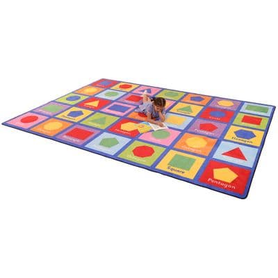 Large Shapes Learning Rug