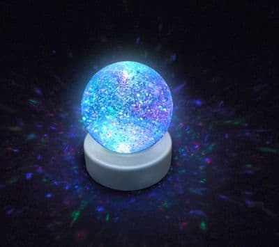 Light up water filled glitter ball