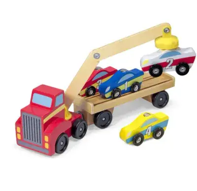 Melissa & Doug Magnetic Car Loader Transporter