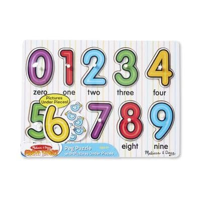 Melissa & Doug  Peg Puzzle ( 123 )