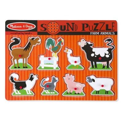 Melissa & Doug  Sound Puzzle (Farm Animals )
