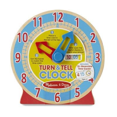 Melissa & Doug  Turn & Tell Clock