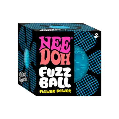 NeeDoh Fuzz Ball Flower Power with Soft Fuzzy Texture Sensory Fidget Toy