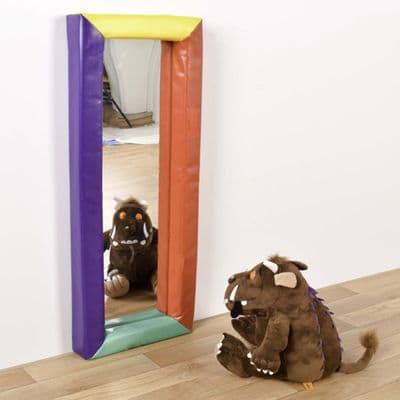 Rectangular Sensory Mirror With Soft Frame