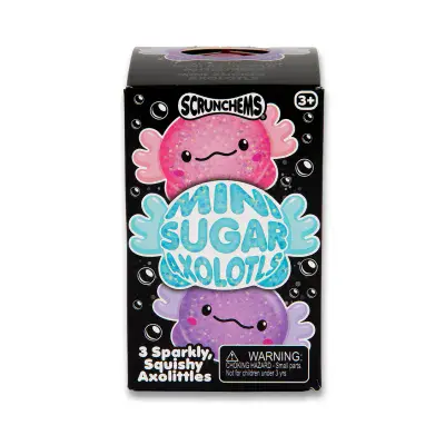 SCRUNCHEMS MINI SUGAR AXOLOTLS - 3PK