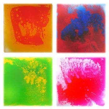 Small Liquid floor tiles 30x30cm (Pack of 4 Colours)