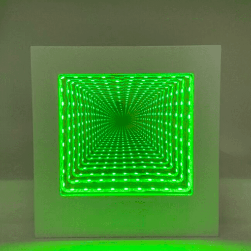 Square Tunnel Infinity Mirror Light Colour Changing 22cm