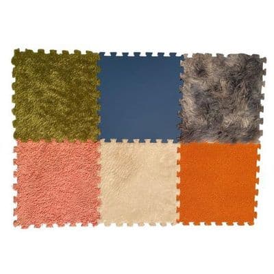 Textured Floor Tiles (set of 6)