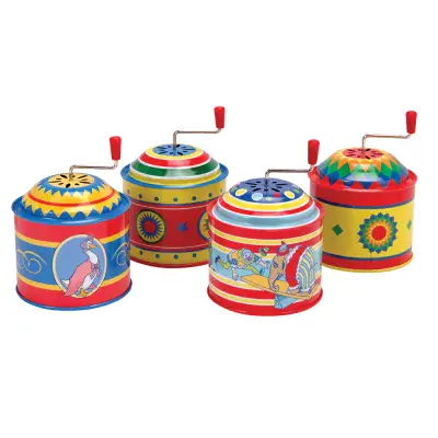 Tin Music Boxes (Sold Individually)