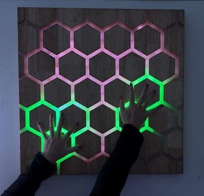 Touch Interactive Honeycomb Panel