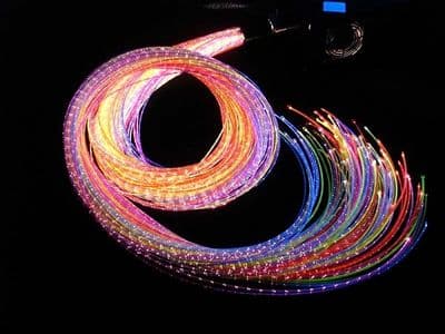 UV fibre optics with light source 3m 200 tails