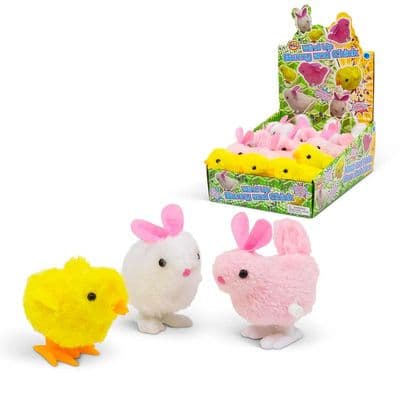 Wind-up Plush Chick & Bunny
