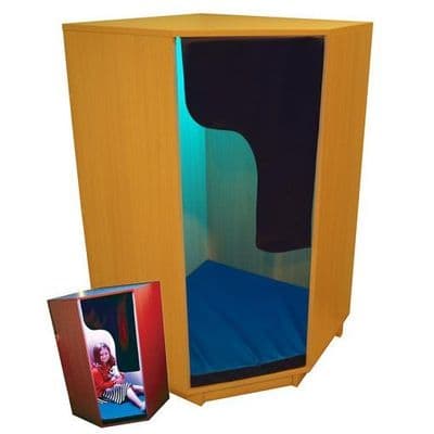 Wooden Padded Den with Mood lighting