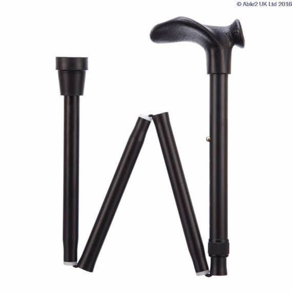 Able 2 Comfort Grip Folding Walking Stick - R/H