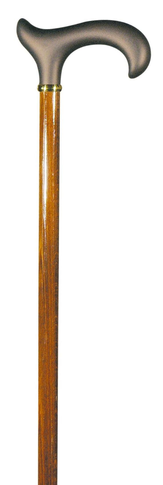 Classic Canes Gents Extra-Wide Handle Brown Soft-Touch Derby Cane