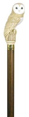 Classic Canes Imitation Ivory Barn Owl Cane