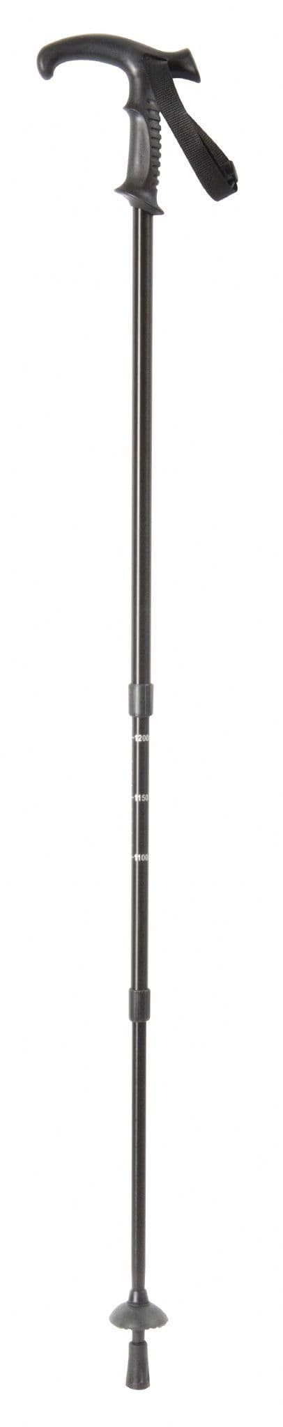 Classic Canes Trekking Pole With Shock Absorber - Black