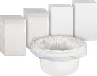 Commode Liners With Absorbent Pads - Box Of 50