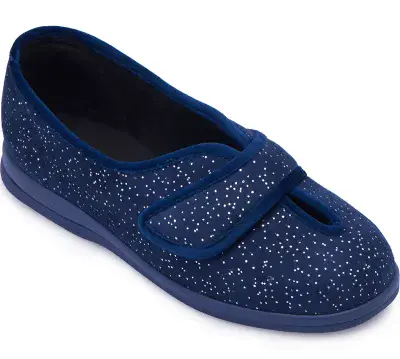 Cosyfeet Carol - Navy Sparkle