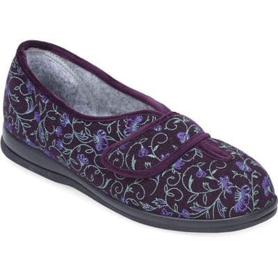 Cosyfeet Diane - Plum Floral