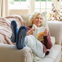 Cosyfeet Gripped Socks - Size 4-7