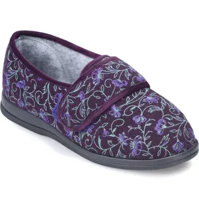 Cosyfeet Holly - Plum Floral