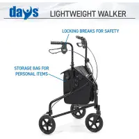 Days Ali Tri-Walker With Bag, Basket & Tray