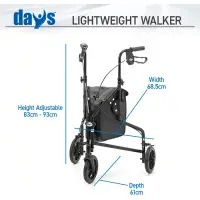 Days Ali Tri-Walker With Bag, Basket & Tray