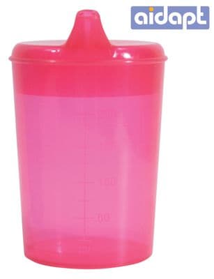 Drinking Cup with Two Spouts - Rose Red