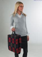 Harley 2-Way Sculptured Support Cushion - Blue Check