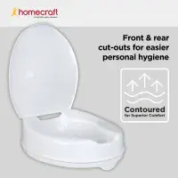 Homecraft Savanah Raised Toilet Seat With Lid - 4