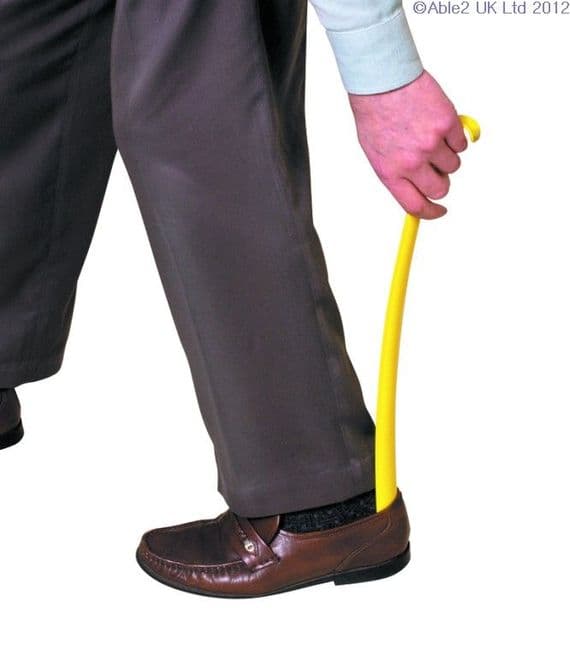 Plastic Shoehorn With Hook