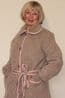 100% Wool Pyrenean Button Style Gown Emilie in Sahara
