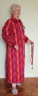 SALE 100% Wool Pyrenean Button Style Gown Emilie in Flame