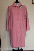 SALE Shorter Length Monique Pyrenean Wool Dressing Gown In Pink