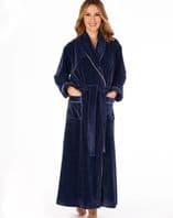 Slenderella  Soft  Luxury Housecoat In Velour/Velvet