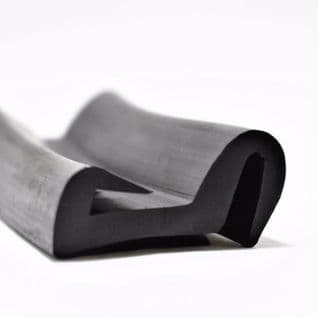 37. INDIA RUBBER U WITH FLANGE <br> IRS 1341 EP <br> PRICE PER METRE