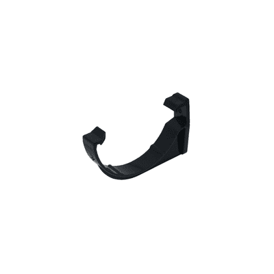 112mm gutter bracket half round black