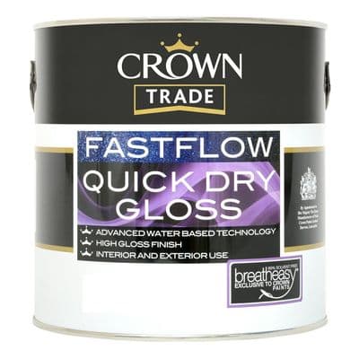 Crown fastflow quick drying gloss white