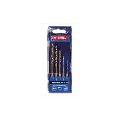 FAIQCSET5 Cobalt impact drill set