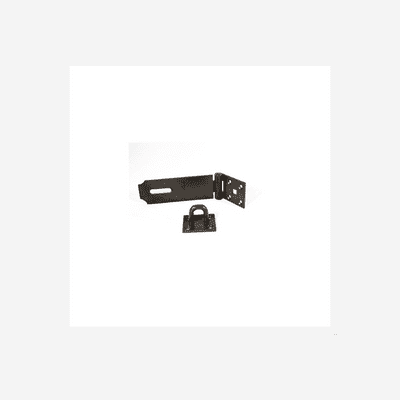 HASP & STAPLE HEAVY 618 BLACK 175MM