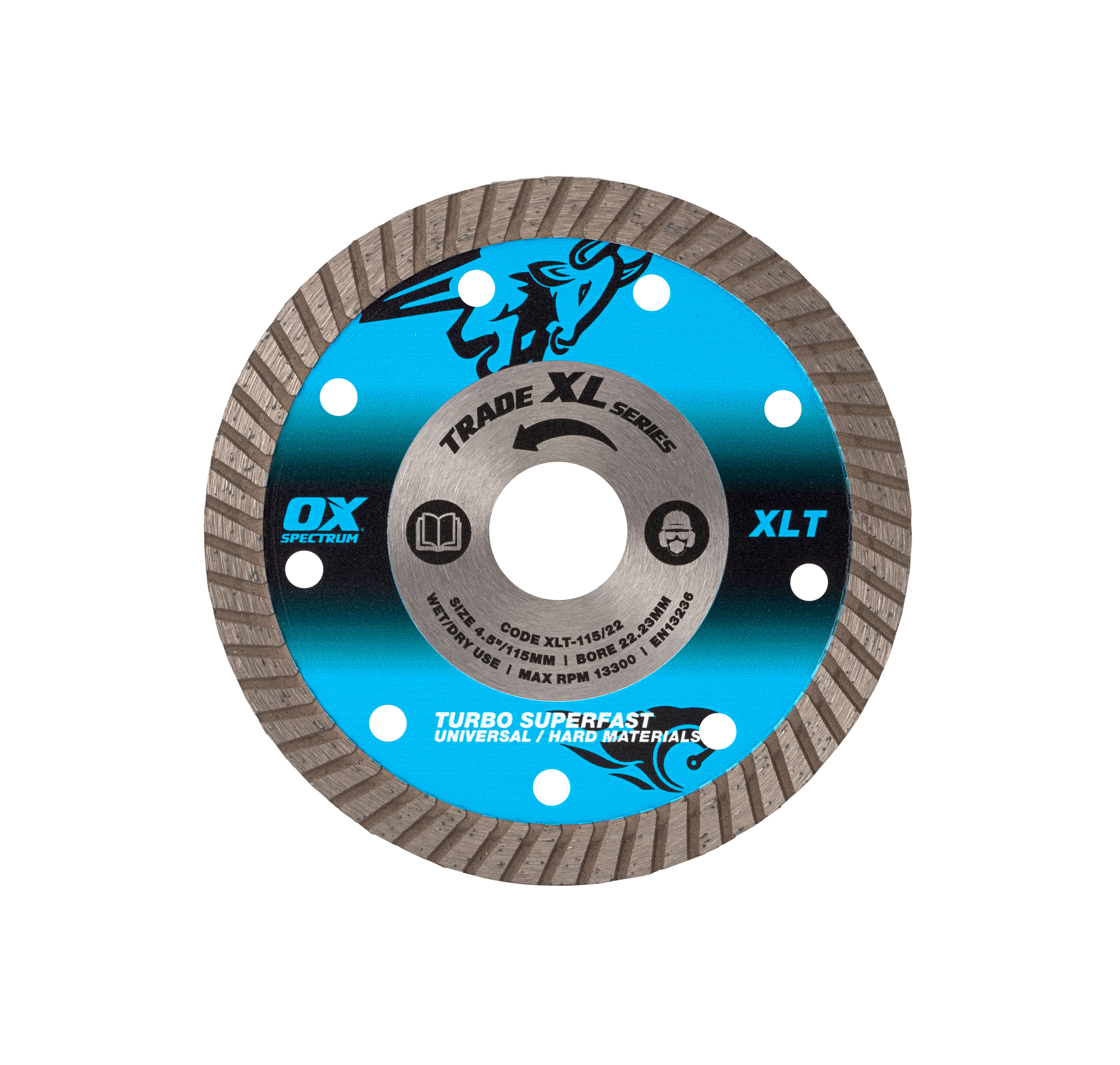 OX Trade XL Turbo Diamond Blade - Universal & GP - 115/22.23mm