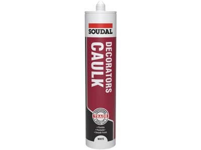 Soudal white decorators caulk