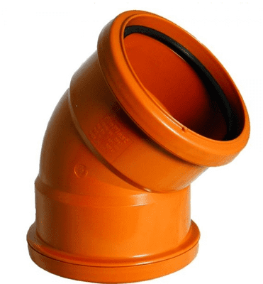 U/G 110mm 45 single socket bend