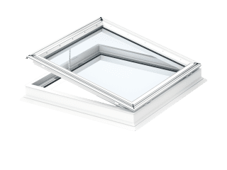 VELUX - CVP 100100 0673QV - Elec. flat roof window, laminated inner pane, PVC construction,100x100