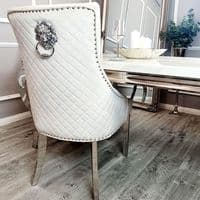 Athens Marble Dining Table + Bentley Dining Chairs