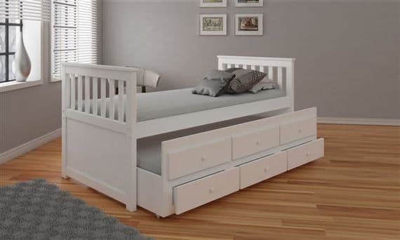 Captains Guest Bed White