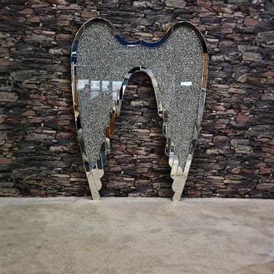 Crushed Diamond Angel Wings