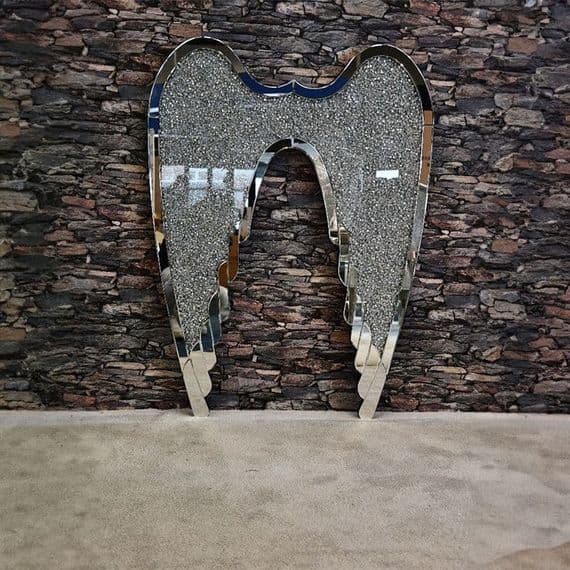 Crushed Diamond Angel Wings