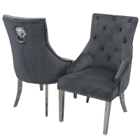 Deluxo Arriana Marble Dining Table + Bentley Dining Chairs